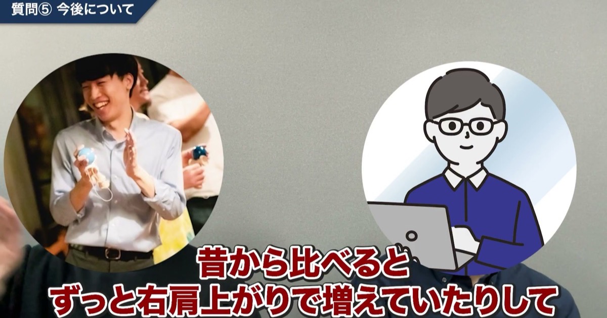 今後はフリーランスを目指したいと語る対談動画のワンシーン